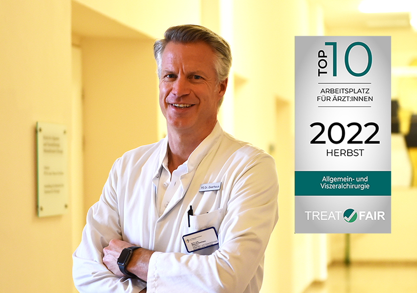 Priv.-Doz. Dr. med. Marcus Overhaus mit Siegel Treat Fair Top Ten