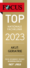 Focus Klinikliste 2023 Top Fachklinik Akutgeriatrie