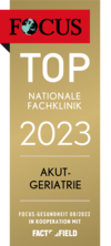 Focus Klinikliste 2023 Top Fachklinik Akutgeriatrie Focus Klinikliste 2023 Top Fachklinik Akutgeriatrie