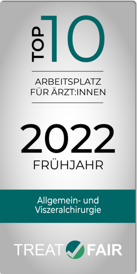 Treat Fair Label Top Ten Arbeitgeber Allgemein- und Viszeralchirurgie