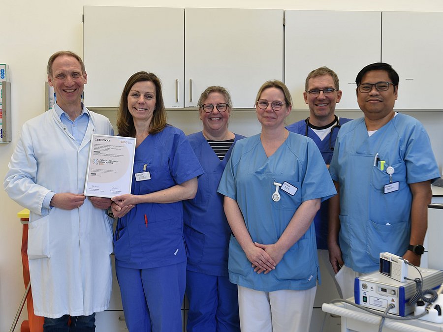 Diabetes-Zentrum ausgezeichnet als Fußbehandlungseinrichtung für komplexe, stationäre Fälle  